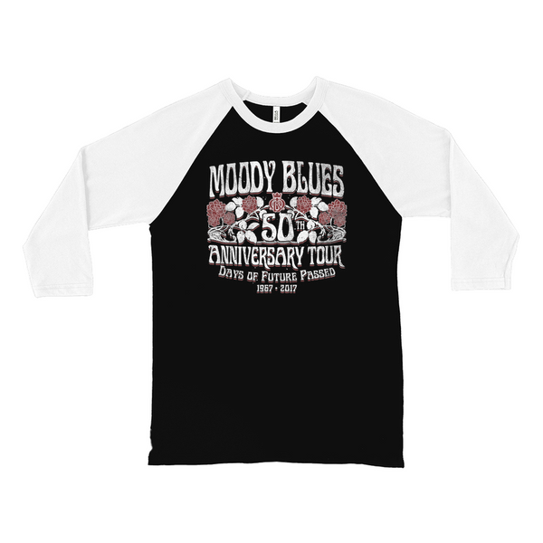 Moody Blues 50th Anniversary Roses Raglan