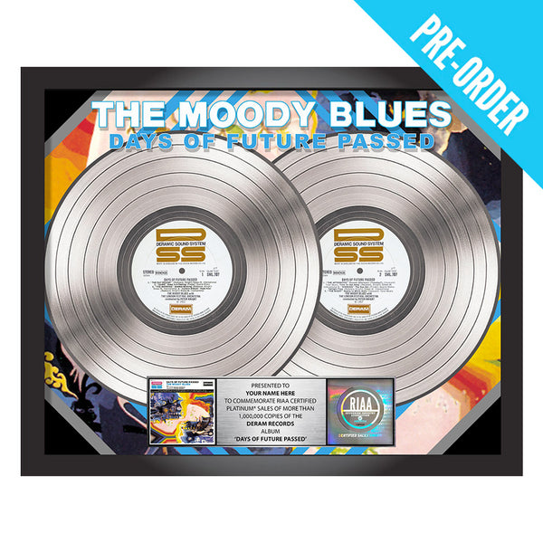 The Moody Blues "Days of Future Passed" RIAA Certified Record Award