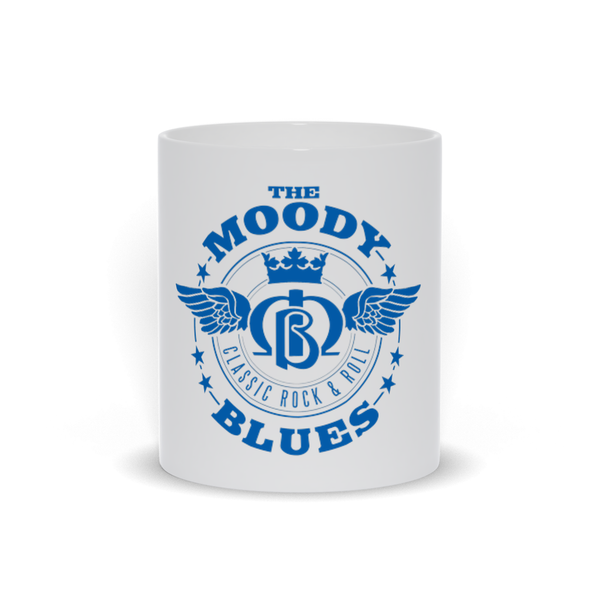White Moody Blues Classic Rock & Roll Mug